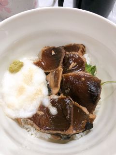 鰹のタタキ漬の山かけ丼-レシピのメイン写真