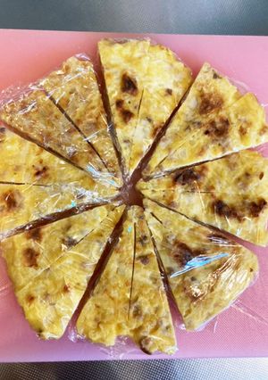 【離乳食後期】豚肉のお好み焼き-レシピのメイン写真