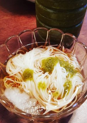 素麺ねぎすこ添え-レシピのメイン写真