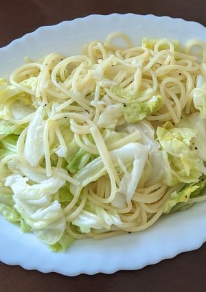 簡単スパゲティ - アンチョビキャベツ-レシピのメイン写真