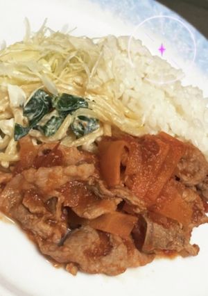 豚こまとトマトのさっぱり煮-レシピのメイン写真