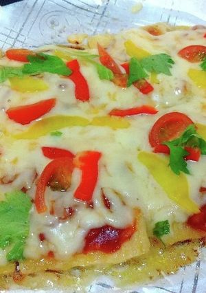 簡単ヘルシー薄アゲ ピザ-レシピのメイン写真