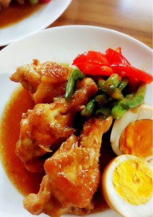 手羽元 と 玉子のこってり 煮物-レシピのメイン写真