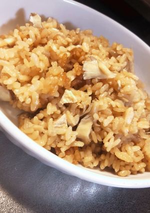 【簡単炊き込みご飯】舞茸と油揚げ炊き込み-レシピのメイン写真
