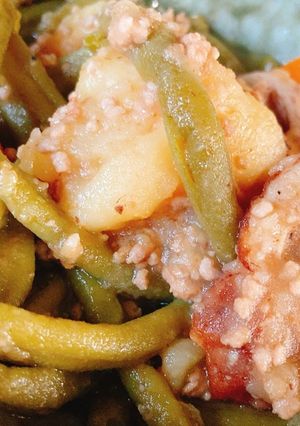 ほっこり！ささげとじゃがいもの煮物-レシピのメイン写真