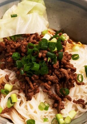おうちで痺れる汁なし坦々麺-レシピのメイン写真