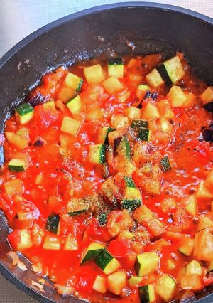夏野菜のトマトソース-レシピのメイン写真