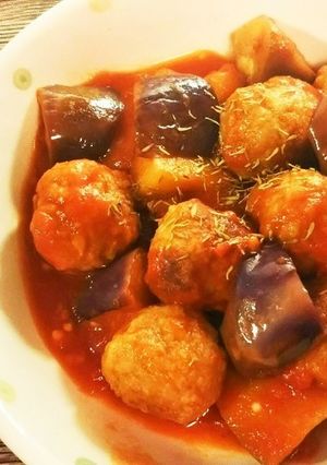 茄子のスパニッシュミートボール-レシピのメイン写真