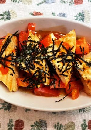 絹厚揚げレンチン〜玉葱ドレッシング編-レシピのメイン写真