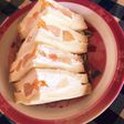 缶詰フルーツのサンドイッチ