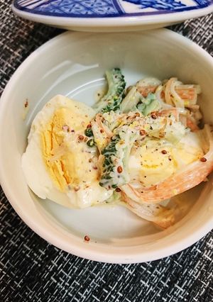 やっぱり夏は…ゴーヤ卵サラダだね！-レシピのメイン写真