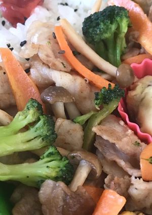 お弁当用☆肉野菜炒め/白だしガーリック-レシピのメイン写真
