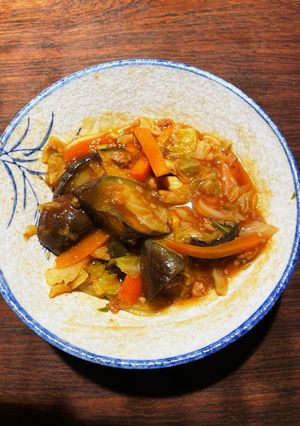 チキン＆茄子キャベツトマト麻婆★☆-レシピのメイン写真