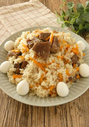 炊飯器★ウズベキスタンのプロフ-レシピのメイン写真