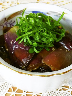 レンジで蒸しナス 醤油麹和え☆簡単美味-レシピのメイン写真