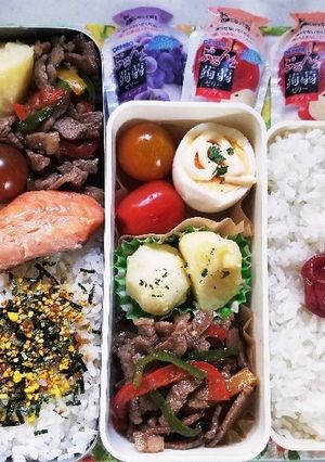 青椒肉絲風弁当(6.18)-レシピのメイン写真