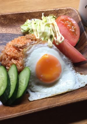 簡単キムチご飯-レシピのメイン写真