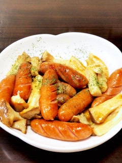 ウインナーとキノコのバター醤油炒め-レシピのメイン写真