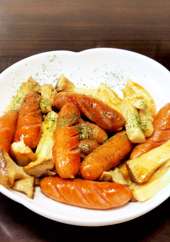 ウインナーとキノコのバター醤油炒め-レシピのメイン写真