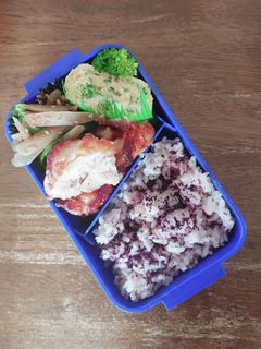 JK☆きんぴらごぼう&鶏照焼き弁当♪-レシピのメイン写真