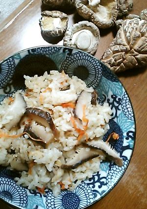 厚手の干しシイタケごはん-レシピのメイン写真