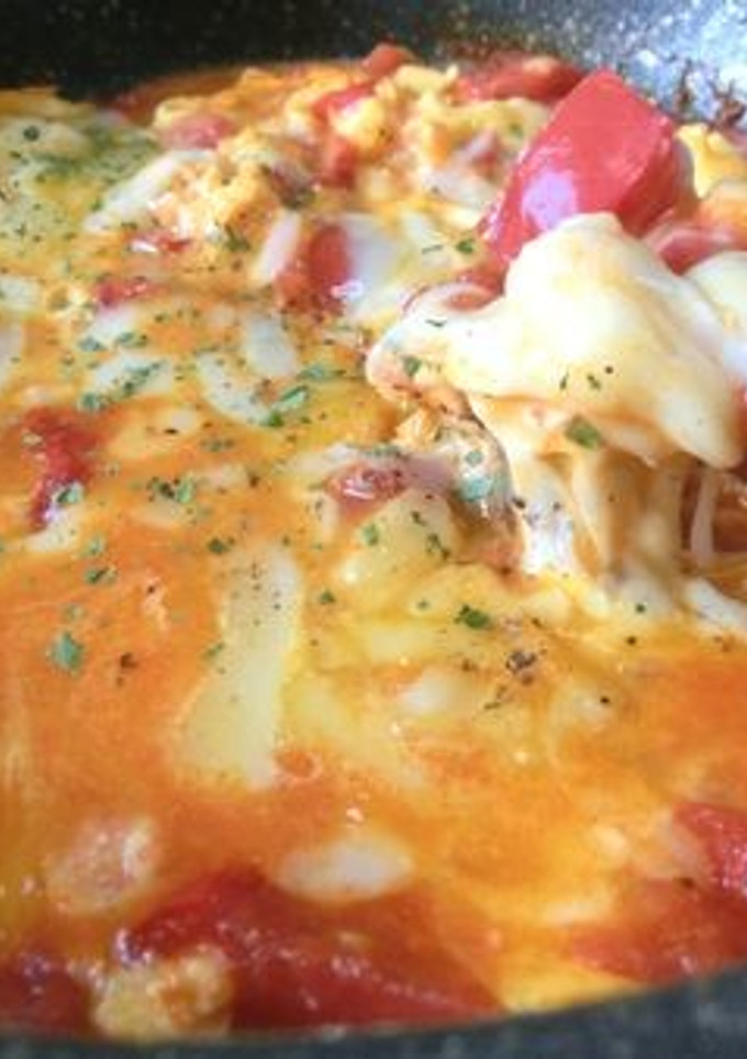 とろんとろん♪トマトとたまごのチーズ炒め-レシピのメイン写真