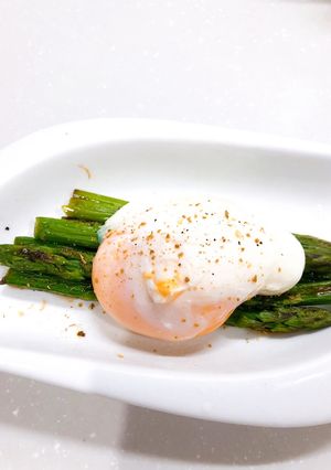 アスパラの温玉のせ-レシピのメイン写真