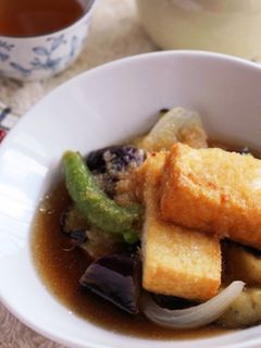 彩り野菜と厚揚げの♡揚げ出し豆腐風-レシピのメイン写真