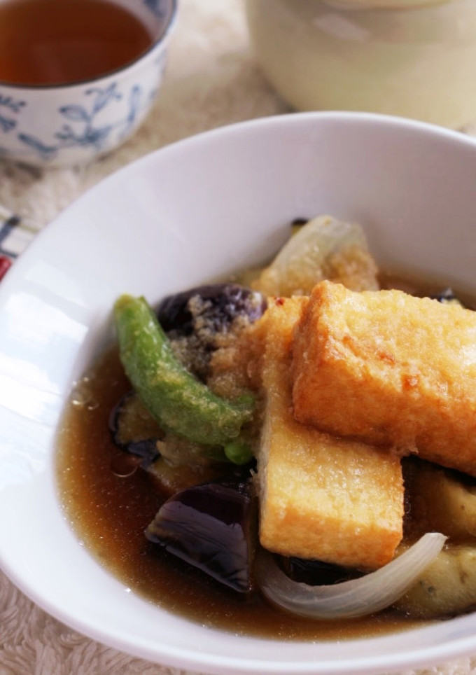 彩り野菜と厚揚げの♡揚げ出し豆腐風-レシピのメイン写真