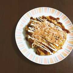 รูปของ 【オートミール】簡単。納豆入りお好み焼き