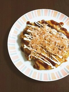 【オートミール】簡単。納豆入りお好み焼き-レシピのメイン写真