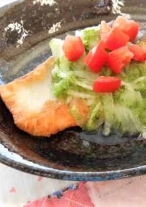 【バランス】鮭のムニエル緑酢がけ-レシピのメイン写真