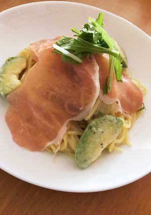 簡単10分＊生ハムとアボカドのパスタ-レシピのメイン写真