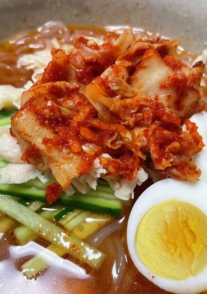 結果にコミットするしらたき冷麺-レシピのメイン写真