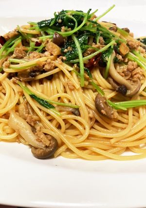 余ったそぼろでリメイクパスタ-レシピのメイン写真