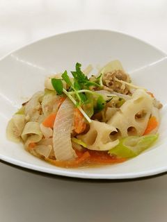 豚肉と野菜のごまねぎ酢炒め-レシピのメイン写真