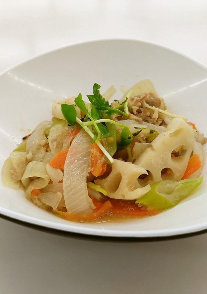 豚肉と野菜のごまねぎ酢炒め-レシピのメイン写真