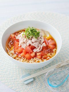 豚しゃぶトマト冷やしラーメン-レシピのメイン写真