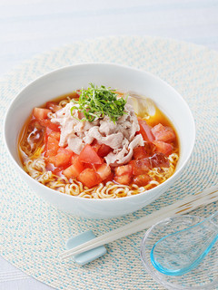 豚しゃぶトマト冷やしラーメン-レシピのメイン写真