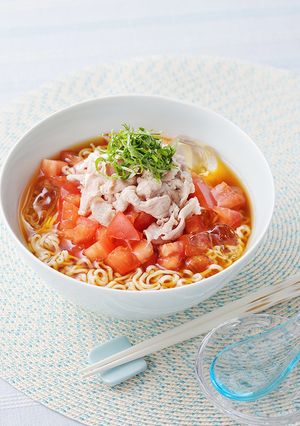豚しゃぶトマト冷やしラーメン-レシピのメイン写真