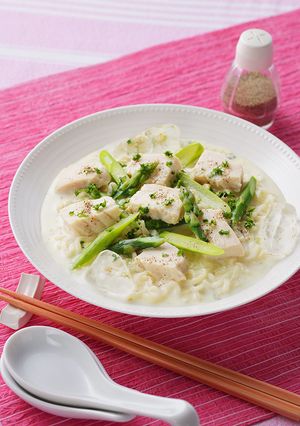 冷やし濃厚チキンクリームめん-レシピのメイン写真