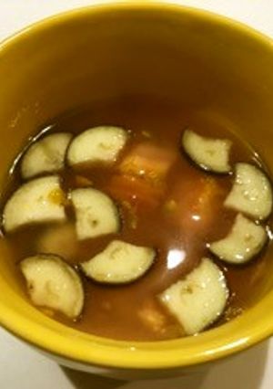 なすとトマトのスープ-レシピのメイン写真