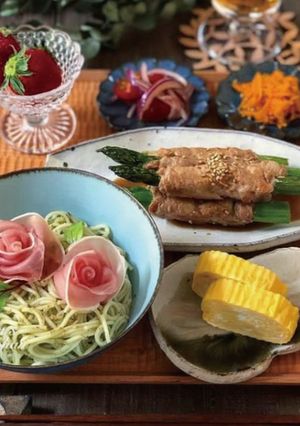 生ハムジェノベーゼ風温麺-レシピのメイン写真