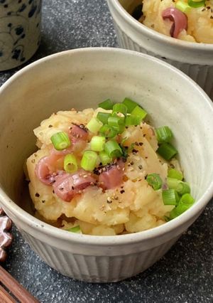 レンジで簡単！イカの塩辛ポテサラ-レシピのメイン写真