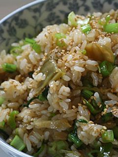 ザーサイとかぶの葉の炒飯(大根の葉でも)-レシピのメイン写真