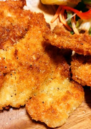 揚げ焼きのシンプルなチキンカツ。-レシピのメイン写真