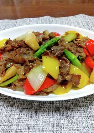 牛肉とパプリカの中華炒め-レシピのメイン写真