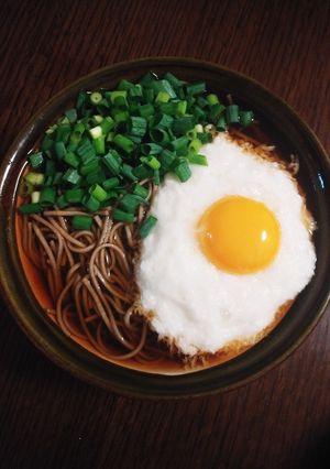 簡単☆温かい☆とろろ蕎麦-レシピのメイン写真