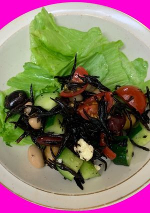 鉄分カルシウム補給！！ひじきと豆のサラダ-レシピのメイン写真
