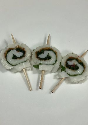 竹輪のぐるぐる^_^梅しそ味-レシピのメイン写真